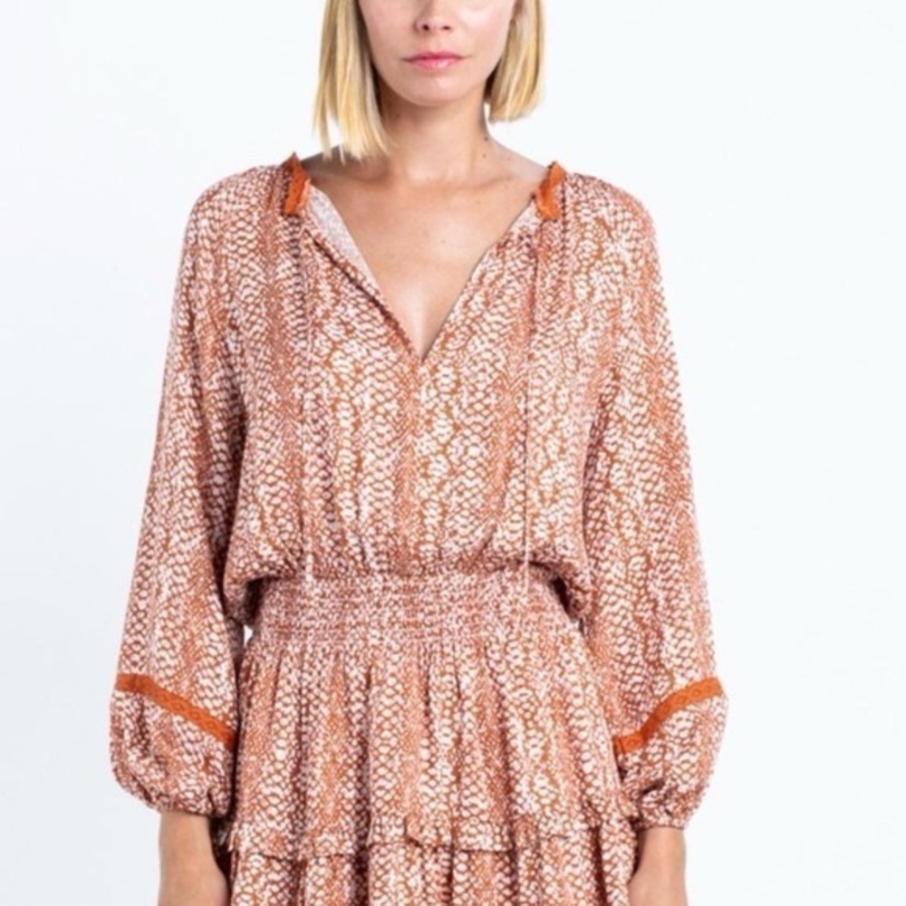 Skylar + Madison Long Sleeve Print Dress
